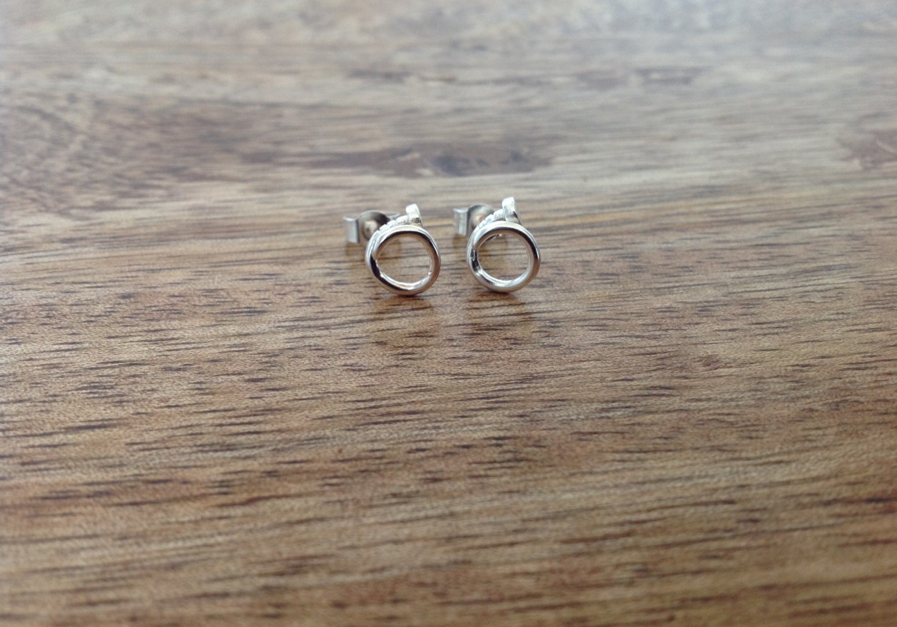 Nail Stud Earrings - Click Image to Close